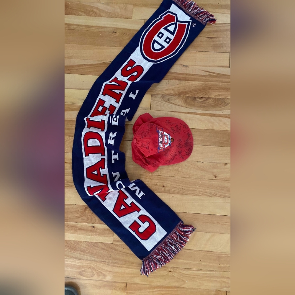 Hockey "Montreal Canadiens" scarf and cap